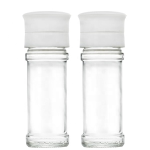 Proveedor profesional, botella de molienda de 100ml, coctelera de pimienta negra, juego de molinillo de sal y pimienta, molinillos de sal de vidrio - Product Image 4