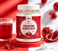 Créatine monohydrate en poudre OEM 300g Haute pureté Complément alimentaire pour adultes Croissance musculaire Énergie Soutien immunitaire Sans saveur