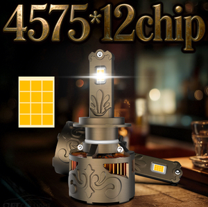 Ampoule de phare de voiture haute luminosité X4 170W 4575 12 puces H4 H13 9004 9007 IP68 Ventilateur silencieux Pilote externe 6000K Canbus - Product Image 4