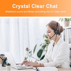 Binaural Call Center Phone <strong>Headset</strong> with Microphone <strong>Noise</strong> <strong>Cancelling</strong> - Product Image 4