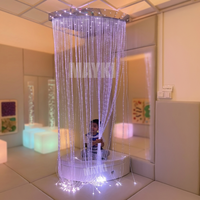 Kit de Douche Snoezelen à Fibres Optiques LED Apaisant et Sensoriel, Cascade de Lumières à Fibres Optiques pour la Relaxation et l'Autisme