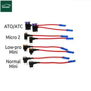 Fuse Tap Fuse Holder with MICRO2 Mini ATC ATS Low Profile Tap for Cars Trucks Boats 16AWG 150MM