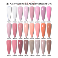 Gel de construction pour ongles en gelée 15g Marque Privée, Gel durcissant pour extension, OEM ODM, Gel mousse UV à faible chaleur