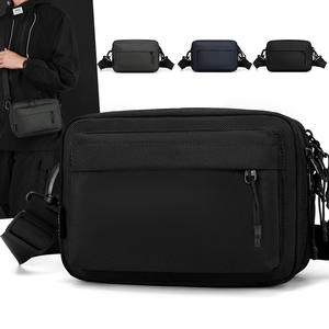 Sac bandoulière homme Wepower, petit, en nylon léger, usage quotidien, noir, gris, bleu foncé, couleur unie, été 2025 - Product Image 4