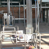 Abattage de bétail professionnel 100 ~ 200 par jour équipement d'abattoir de machine de décapage hydraulique pour les machines d'abattoir