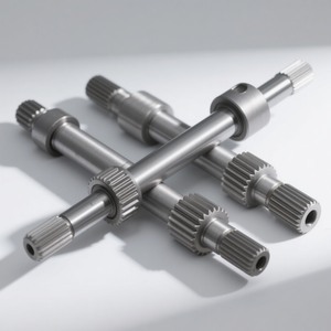 Fabricante de mecanizado CNC personalizado Precisión Eje estriado de metal de alta calidad Servicio de mecanizado de eje de engranaje reductor industrial - Product Image 2