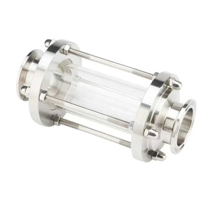 Mira sanitaria en línea de acero inoxidable SS304, cristal de 1,5 pulgadas, con extremo de virola TC - Product Image 5