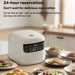 Marmite Électrique 2L avec Minuteur Intelligent, Couvercle, Nettoyage Facile, Revêtement en Acier Inoxydable, Poignée en Plastique, Cuiseur à Soupe et Riz Don Feliz - Product Image 5