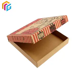 Fiyat özel logo dondurulmuş gıda ambalaj pizza kutusu emballage karton sandviç paketi için silikon dilim kutuları