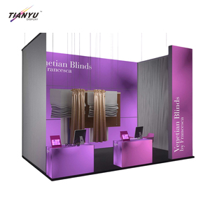 Mostrador Promocional Portátil Resistente con <span class=keywords><strong>Soporte</strong></span> para <span class=keywords><strong>TV</strong></span>, <span class=keywords><strong>Mesa</strong></span> de Exhibición con Logotipo, Caja de Luz Roja - Product Image 2