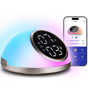 FANSBE App Control Smart Hotel Chambre Bureau Réveil Lumière Lever Du Soleil Réveil Numérique 23 Sons Apaisants Machine À Bruit Blanc - Product Image 1
