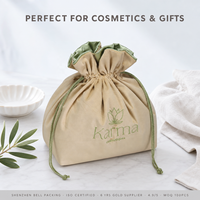 Pochette de luxe personnalisée en velours avec cordon de serrage et doublure en satin, sac de rangement souple pour cosmétiques, accessoires capillaires, perruques, bougies et protection anti-poussière