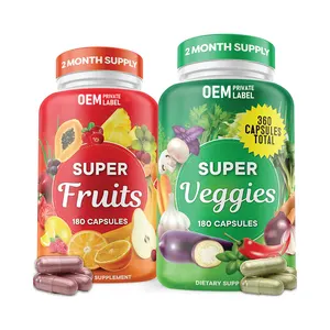 100% Whole Super Food Täglich Obst-und Gemüse vitamin kapseln, die reich an essentiellen Vitaminen und Nährstoffen sind