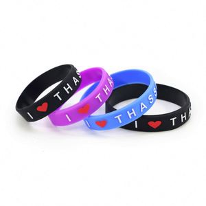สายรัดข้อมือยางโลโก้สีสันสดใสสำหรับการตลาดและงานอีเว้นท์ - Product Image 1