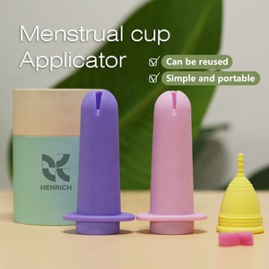 Nouvel applicateur de coupe menstruelle Henrich violet réutilisable en Silicone de qualité médicale - Product Image 3