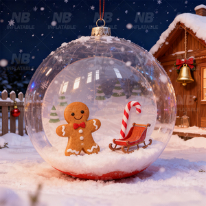 Cabine de Prise de Vue Gonflable en PVC pour Globe de Neige de Noël avec Pompe à Air, Conception Étanche pour Publicité de Fêtes SG-001 Neige Gonflable - Product Image 4