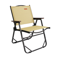 Chaise de camping pliante en métal au design moderne Teslin mobilier d'extérieur chambre de jardin parc hôtel pour la pêche en voyage