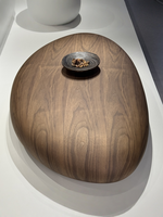 Table basse ovale Jiefanxi en noyer noir d'Amérique du Nord, design artistique haut de gamme, esthétique de la dynastie Song, grande taille