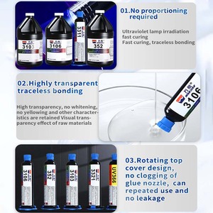 Wanjian 55 đến 65 độ cứng và 4000 đến 32000 CPS pha lê nhựa <span class=keywords><strong>UV</strong></span> trong suốt cho hàng thủ công tự làm và sản xuất đồ trang sức - Product Image 2