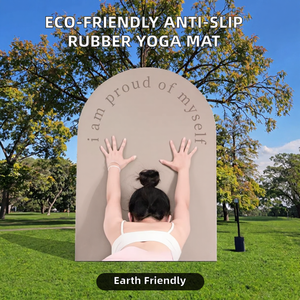 Tapete de Yoga KeatFit Personalizado, Ecológico, de Caucho Natural Antideslizante, Ovalado, de 5mm, con Logotipo Esmerilado, Impermeable y Resistente - Product Image 3