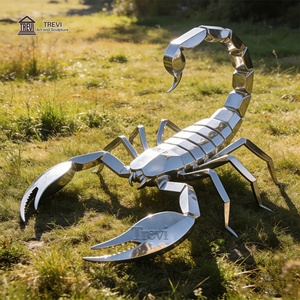 Statue da Giardino Scorpione in <span class=keywords><strong>Acciaio</strong></span> Inossidabile a Grandezza Naturale TREVI per Decorazioni Esterne in Vendita - Product Image 4