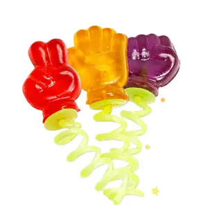 OEM Custom Sour Sweets Bulk Single Pack Handmade Push Pop Toy Hard Snacks Fruity Flavor Lollipop Candy Halal