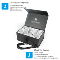 Boîte de papier de cachette magnétique en carton rigide de luxe personnalisé tout réutilisable flip top noir magnétique boîte de t-shirt insert de tache