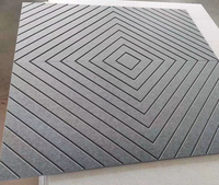 Panneaux acoustiques décoratifs muraux en polyester 3D à rainures en V pour l'intérieur et l'extérieur, absorption acoustique, revêtement mural, décoration