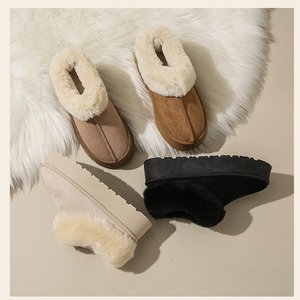 <span class=keywords><strong>Bottes</strong></span> plates à plateforme chaude pour femmes, mode décontractée automne/hiver, imprimé léopard, doublure en cuir artificiel, à enfiler, à la cheville, semelle épaisse - Product Image 5