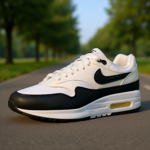 Nike Air Max 1 Zapatillas para correr para mujer, parte superior de malla blanca, suela de goma, entresuela de EVA, temporada de primavera, DZ2628102 - Product Image 2