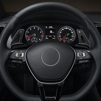 Couvre-pale de levier de vitesse en ABS à motif carbone pour VW Golf 8 Tiguan Passat CC Touareg, adhésif décoratif