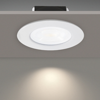Downlight LED dimmable ignifuge pour intérieur IP65 3CCT Spot lumineux 60MM découpe 6W Downlights encastrés ronds pour plafond