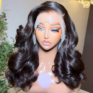 Perruque sans colle en cheveux humains, bouclée et rebondissante, 36 pouces, perruque frontale en dentelle HD pour femmes, super double trame, perruque frontale en dentelle HD 13x4 - Product Image 2