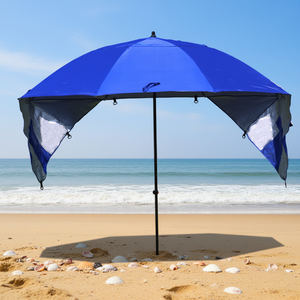 Sommer Großer Europäischer Design-Polyester-Schirm für Draußen mit Individuellem Logo, Siebdruck, Tragbar, Leicht und Multifunktional - Product Image 4