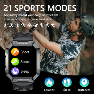 1.91" IPS Big HD <strong>Touch</strong> <strong>Screen</strong> Heart Rate Monitor Exercise Smartwatch IP68 Waterproof Multiple Sport Modes <strong>Smart</strong> <strong>Watch</strong> Man - Product Image 4