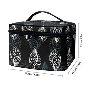 Impresión bajo demanda de conchas marinas hawaianas Moda Bolsa de maquillaje de alta calidad Bolso de gran capacidad Personalización exclusiva Cierre de cremallera - Product Image 6