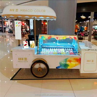 Chariot mobile d'extérieur pour glaces, 12 plateaux, camion de crème glacée