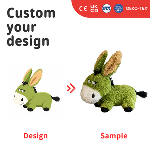 Animaux en peluche personnalisés pour enfants, jouets en peluche doux, vente en gros, broderie de logo de marque, cerf, alpaga et <span class=keywords><strong>mule</strong></span> en peluche - Product Image 1