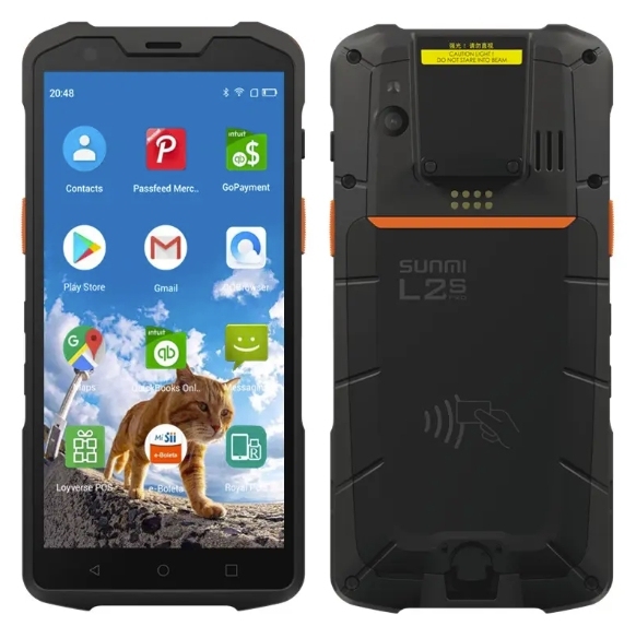 SUNMI L2S Pro 5.5Inch Handheld PDA Full Screen 3+32GB Android12 Industrial Ocr Scanner Rugged Data Collector PDA Device