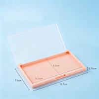 Boîte de rangement double couche en acrylique pour faux ongles, présentoir transparent pour nail art, fournitures de manucure longue durée