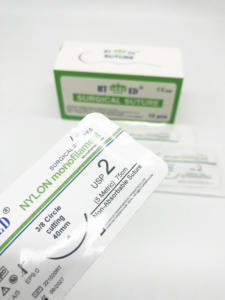 Benang Bedah Nilon RTMED Non-Absorptif Monofilamen Warna Hitam dan Putih - Product Image 6