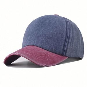 Casquette de baseball unie délavée et vieillie, style vintage, bicolore et couleur unie, pour le sport, vente en gros - Product Image 1