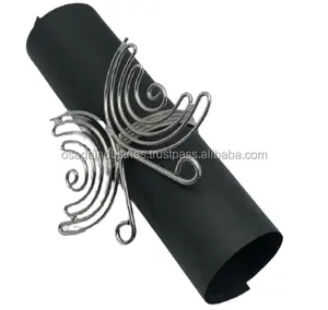 ร้อนขายผีเสื้อแหวนผ้าเช็ดปากสำหรับงานแต่งงานตกแต่งตารางเหล็กตกแต่งผ้าเช็ดปากแหวน - Product Image 1