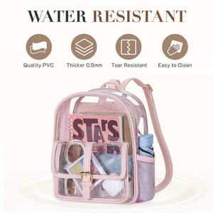 <span class=keywords><strong>Mochila</strong></span> escolar <span class=keywords><strong>transparente</strong></span> resistente al agua personalizada Mini <span class=keywords><strong>mochila</strong></span> de hombros <span class=keywords><strong>transparente</strong></span> para conciertos en estadios - Product Image 4