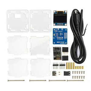 OKYN-G5239 Kit jam Digital, DIY ESP8266 jam cuaca MINI WIFI solder latihan elektronik multifungsi stasiun cuaca - Product Image 2
