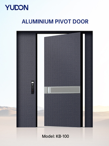 <span class=keywords><strong>Puertas</strong></span> Pivotantes Modernas <span class=keywords><strong>de</strong></span> <span class=keywords><strong>Aluminio</strong></span> y Vidrio con Aislamiento Acústico, Impermeables e Ignífugas <span class=keywords><strong>para</strong></span> Uso <span class=keywords><strong>Exterior</strong></span> en Villas, Centros Comerciales y Exteriores - Product Image 3