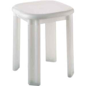 Tabouret exfoliant à 4 pieds en Moplen blanc EOS - Product Image 1