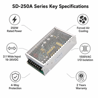 Convertisseur DC-DC isolé LEYU SD-250A 250W, alimentation à découpage 12V vers 5V, 12V, 24V pour véhicules industriels et systèmes logiques SMPS