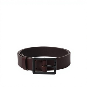 Ceintures en cuir de vache 100% originales, qualité supérieure, pour hommes, ceinture carrée formelle, durable, imperméable, en acier, vente en gros du fabricant - Product Image 3