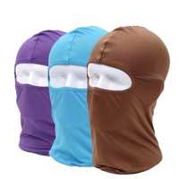 Cagoule tactique d'hiver en maille tricotée à un trou, en Spandex/Polyester, imperméable, pour le sport et la sécurité, avec design personnalisé